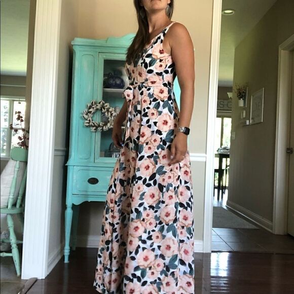 Show Me Your Mumu Jenn Maxi Steel Magnolias Dress Size M Floral A Line - Picture 6 of 13